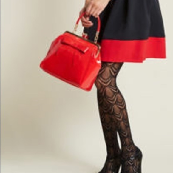 Closet LONDON Color Block Fit and Flare Sleeveless Dress Size 6 in Black and Red - Picture 10 of 11